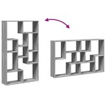 vidaXL Bibliothèque sonoma gris 72x20x120 cm bois d'ingénierie