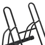vidaXL Support de vélo au sol autoportant pour 2 vélos acier