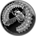 Pièce de monnaie en Argent 25 Dollars g 62.2 (2 oz) Millésime 2025 Entoma SCARABEO