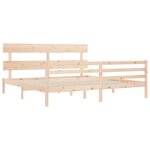 vidaXL Cadre de lit sans matelas 200x200 cm bois massif