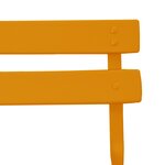 Chaises de jardin pliantes vidaXL 2 Pièces Jaune moutarde Acier