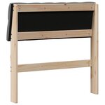 vidaXL Tête de lit capitonnée Gris foncé 80 cm Pin massif