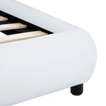 vidaXL Cadre de lit sans matelas blanc similicuir 140x200 cm