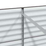 Bac surélevé marron vidaXL 400x80x81 cm en acier galvanisé