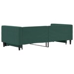 vidaXL Lit de jour avec lit gigogne vert foncé 90x200 cm velours