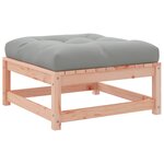 vidaXL Salon de jardin avec coussins 10 Pièces bois massif sapin douglas
