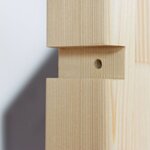 Etagère cabane POLLY - bois naturel et gris