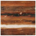 vidaXL Dessus de table carré 70x70 cm 25-27 mm Bois de récupération