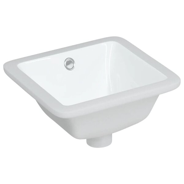 vidaXL Évier salle de bain blanc 30 5x27x14 cm rectangulaire céramique