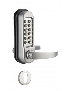 THIRARD - Verrou à combinaison mécanique pour serrure encastrable pour porte intérieure carré 7mm chromé mat - THIRARD