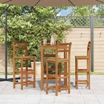vidaXL Tabourets de bar lot de 4 bois d'acacia solide