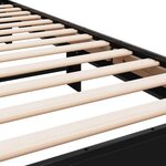 vidaXL Cadre de lit sans matelas noir 100x200 cm