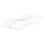 vidaXL Matelas en mousse blanc 200x200 cm dureté H2 H3