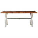 vidaXL Table à manger bois massif 180x90x76 cm