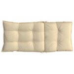 vidaXL Coussins de chaise à dossier haut lot de 6 beige tissu oxford