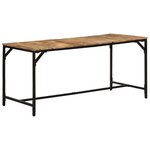 vidaXL Table à manger 160x80x75 cm bois de manguier massif brut