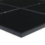 vidaXL Ensemble à manger de jardin avec coussins 17 Pièces noir textilène