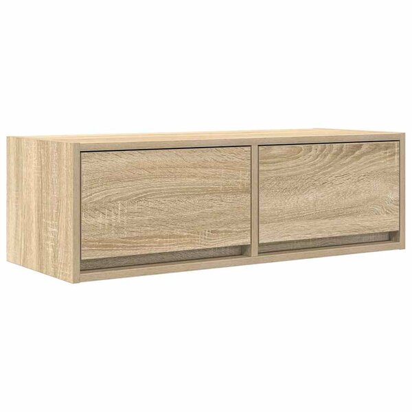 vidaXL Meuble TV chêne sonoma 80x31x25 5 cm bois d'ingénierie