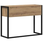vidaXL Table d'appoint avec tiroir Chêne artisan 100 x 36 x 75 cm