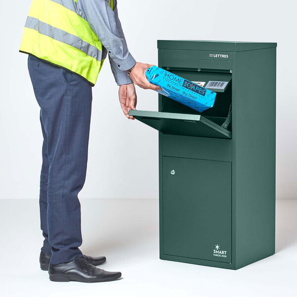 Boîte à colis Large Vert 2 portes Acier galvanisé SMART PARCEL BOX™