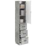 vidaXL Ensemble de Meubles 2 Pièces Gris béton 33 x 34 5 x 87 cm