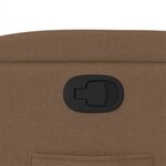 vidaXL Fauteuil inclinable Marron Tissu