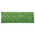 vidaXL Écran de balcon avec feuilles vert 300x100 cm