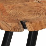 vidaXL Table basse 35 cm 6 troncs Bois