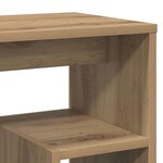 vidaXL Tables de chevet 2 Pièces chêne artisanal bois d'ingénierie