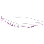 vidaXL Coussins de Matelas Blanc et bleu 140 x 190 cm