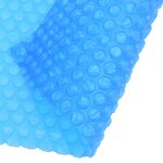 vidaXL Film solaire de piscine ronde PE 300 cm Bleu