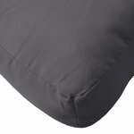 vidaXL Coussin de palette anthracite 120x40x12 cm tissu