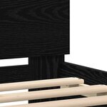 vidaXL Cadre de lit Chêne noir 160 x 200 cm Bois d'ingénierie