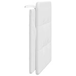 vidaXL Coussin de tête de lit blanc 100 cm similicuir