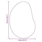 vidaXL Tapis Anthracite 80 x 150 cm Polyester