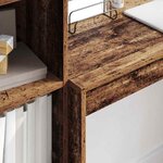 vidaXL Bureau avec tiroir 2 Pièces Bois ancien