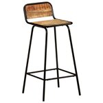 vidaXL Chaises de bar lot de 4 bois de manguier solide