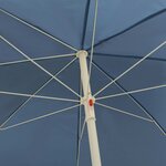 vidaXL Parasol de plage bleu 240 cm