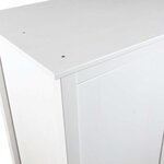 vidaXL Garde-robe à 2 portes Hill Blanc 89x50x170cm Bois de pin solide