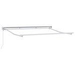 vidaXL Auvent Rétractable Noir 350x200 cm tissu