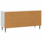 vidaXL Meuble TV Blanc 102 x 34 5 x 50 cm Bois d'ingénierie
