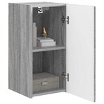 vidaXL Meuble TV mural Gris Sonoma 30 x 31 x 60 cm Bois d'ingénierie