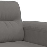 vidaXL Canapé à 3 places Gris foncé 180 cm Tissu microfibre