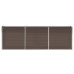 vidaXL Lit surélevé de jardin Acier galvanisé 240x40x77 cm Marron