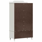 vidaXL Armoire Tableau Noir avec tiroir Blanc Bois d'ingénierie
