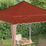 vidaXL Tente de fête pop-up 195 x 195 x 245 cm Terre cuite