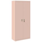 vidaXL Armoire de rangement 2 Pièces Rose 90 x 40 x 200 cm Acier