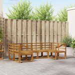 vidaXL Ensemble de canapés d'extérieur 6 pc Naturel