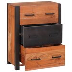 vidaXL Buffets & Commodes Marron 55 x 30 x 75 cm Bois d'acacia massif