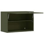 vidaXL Armoire murale pour garage Vert olive 80 x 40 x 53 cm